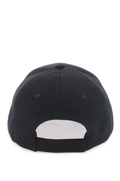 Shop Marni Embroidered Logo Baseball Cap With Men In Black