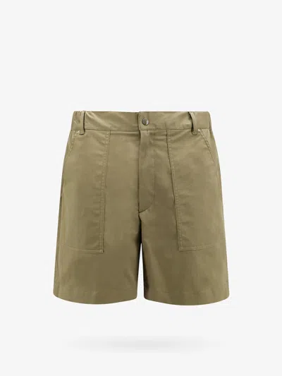 Shop Moncler Man Bermuda Shorts Man Green Bermuda Shorts