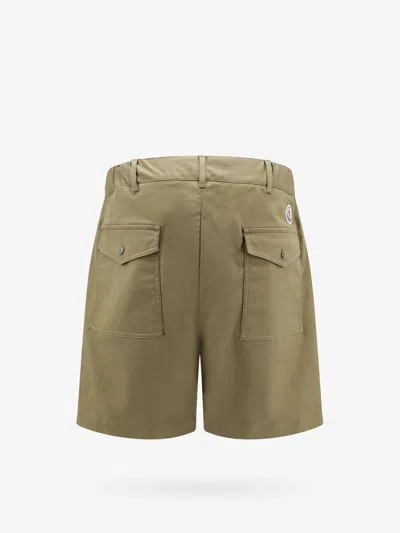 Shop Moncler Man Bermuda Shorts Man Green Bermuda Shorts