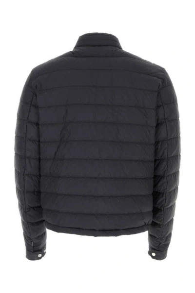 Shop Moncler Man Midnight Blue Polyester Maurienne Down Jacket