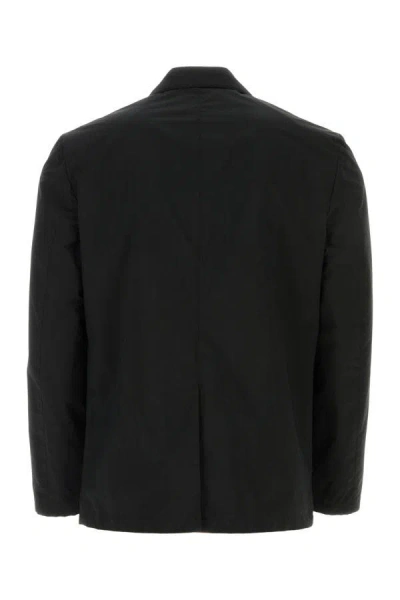 Shop Prada Man Black Polyester And Nylon Blazer