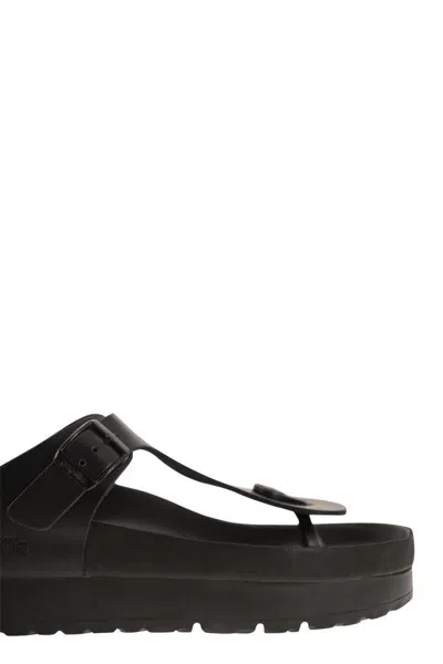 Birkenstock Gizeh Platform - Flip-flops With Platform In Black