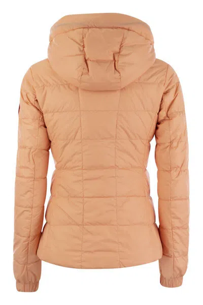 Shop Canada Goose Abbott - Hooded Down Jacket In Salmon Rose