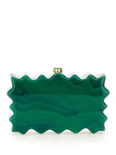Shop Cult Gaia Clutch Bag "paloma" In Green
