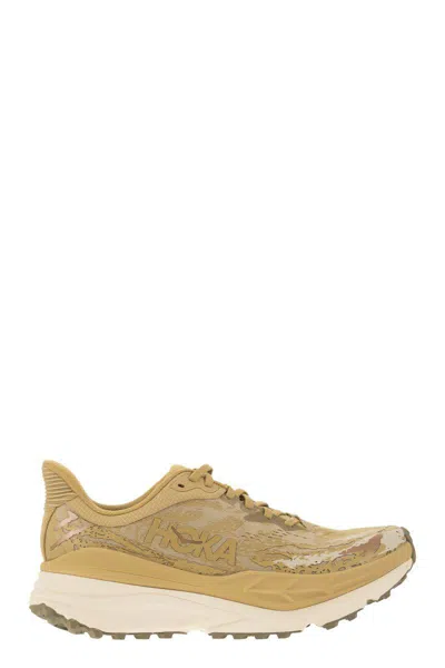 Shop Hoka Stinson 7 - Technical Fabric Trainers In Sand