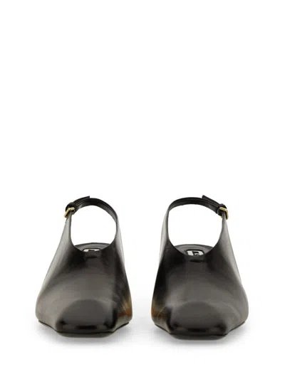 Shop Jil Sander Pumps With Contrasting Heels In Black