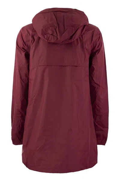 Shop K-way Sophie Plus - Reversible Hooded Jacket In Bordeaux/ice