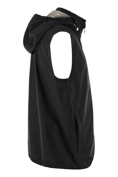 Shop K-way Valen - Technical Fabric Waistcoat In Black