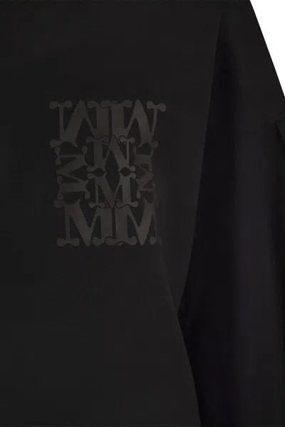 Shop Max Mara Agora - Poplin T-shirt Dress In Black