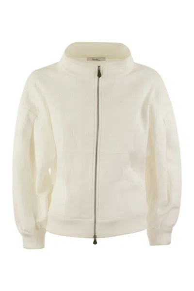 Shop Max Mara Gastone - Sweatshirt With Monogram In White