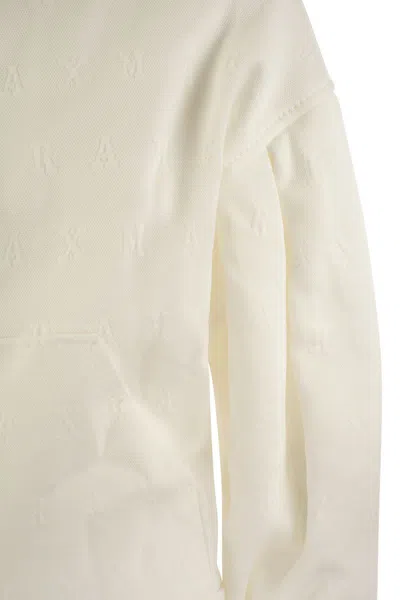 Shop Max Mara Gastone - Sweatshirt With Monogram In White