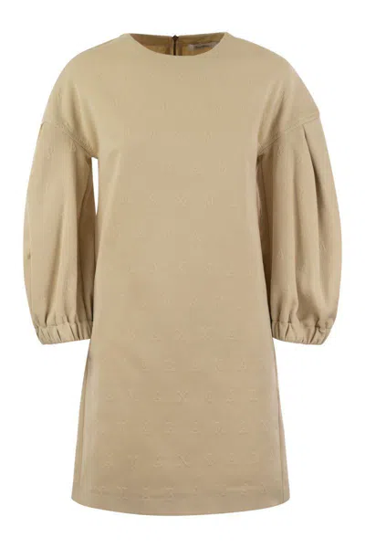 Shop Max Mara Malia - Short Jersey Dress In Ivory