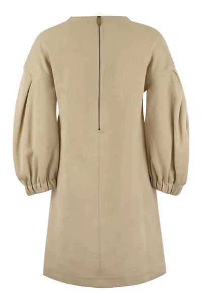 Shop Max Mara Malia - Short Jersey Dress In Ivory