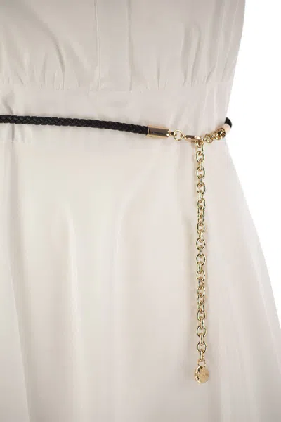 Shop Max Mara Studio Adepto - Cotton Poplin Polo Shirt Dress In White