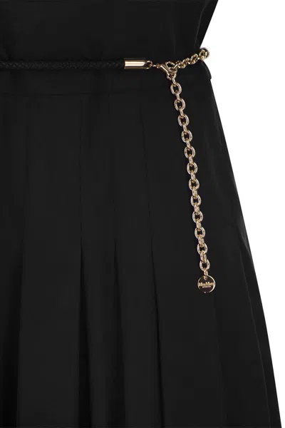 Shop Max Mara Studio Alatri - Crossed Poplin Dress In Black