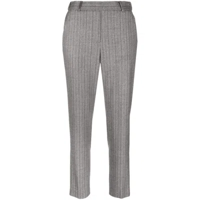 Shop Peserico Pants In Grey