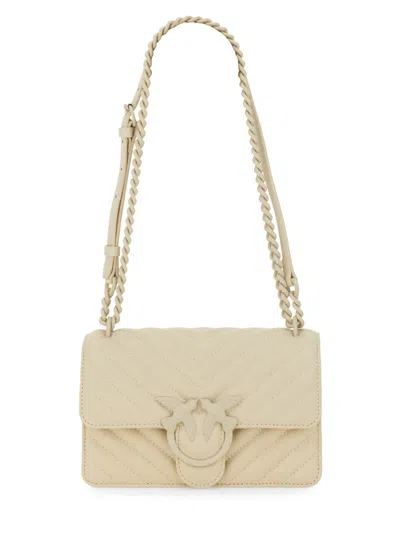 Shop Pinko Bag "love" One Simply Mini In Ivory