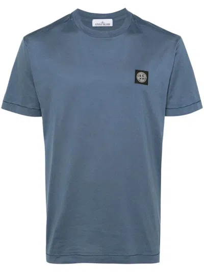 Shop Stone Island T-shirt Clothing In Blue