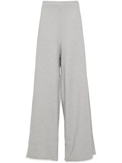 Shop Vetements Cotton Blend Sweatpants In Grey