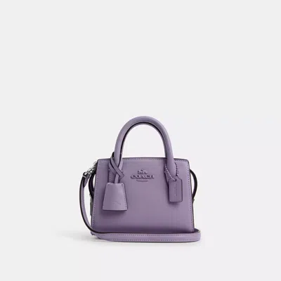 Shop Coach Andrea Mini Carryall In Purple