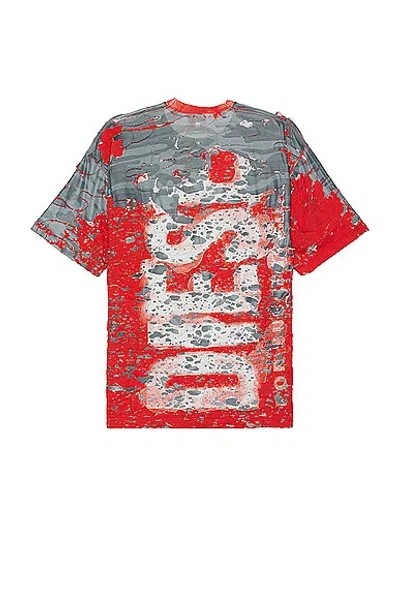 Shop Diesel Boxt Peel T-shirt In Formula Red
