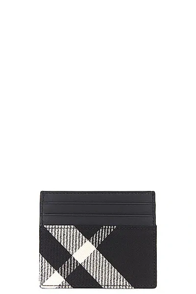 Shop Burberry Tall Sandon Wallet In Black & Calico
