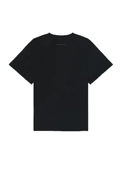 Shop Mm6 Maison Margiela Graphic T-shirt In Black