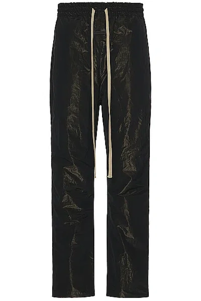 Shop Fear Of God Wrinkled Polyester Forum Pant In Black