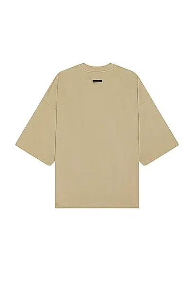 Shop Fear Of God Embroidered 8 Milano Tee In Dune