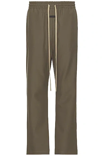 Shop Fear Of God Wool Crepe Forum Pant In Wood