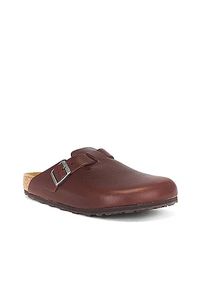 Birkenstock Boston Vintage Bold Grip Clogs Roast In Roast