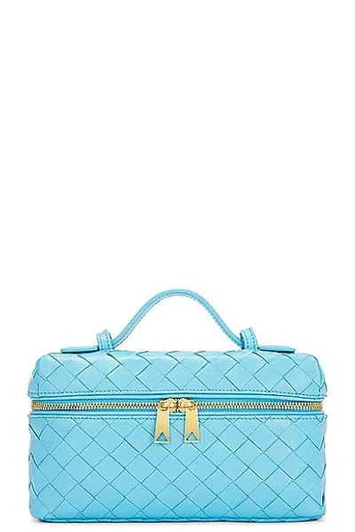 Shop Bottega Veneta Vanity Case On Strap Bag In Dip & Gold