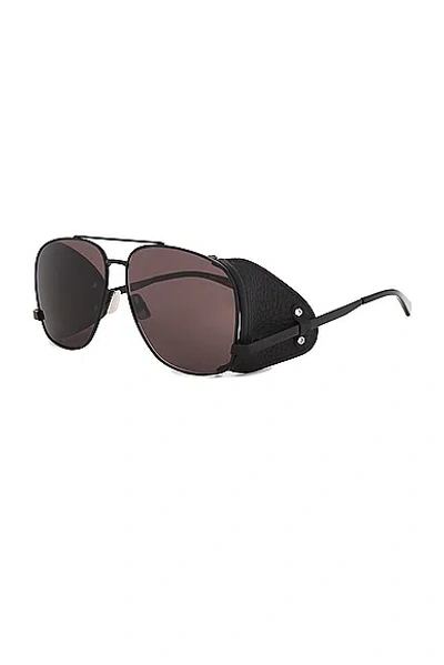 Shop Saint Laurent Sl 653 Leon Spoiler Sunglasses In Black