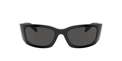 Prada Woman Sunglass Pr A14s In Dark Grey
