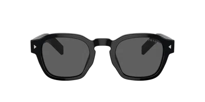 Prada Round Sunglasses, Pr A16s In Dark Grey