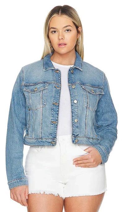 Shop Good American Committed To Fit Jacket In Indigo597