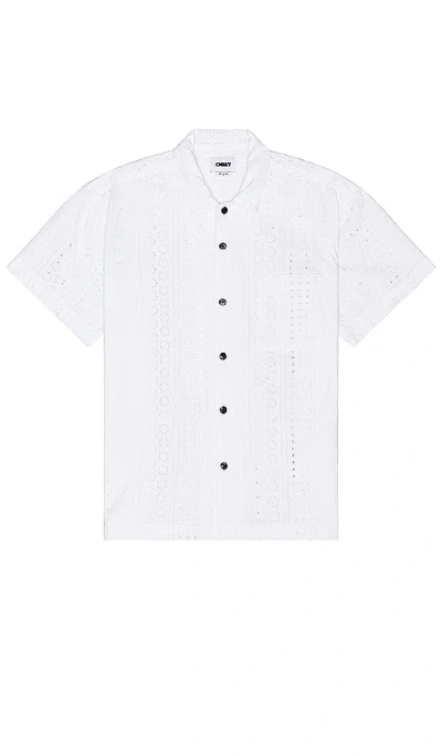 Shop Obey Sunday Shirt In 白色