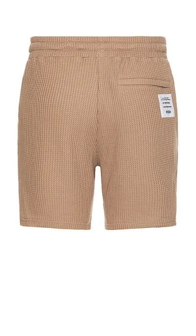 Shop Nikben Waffle Shorts In 卡布奇诺