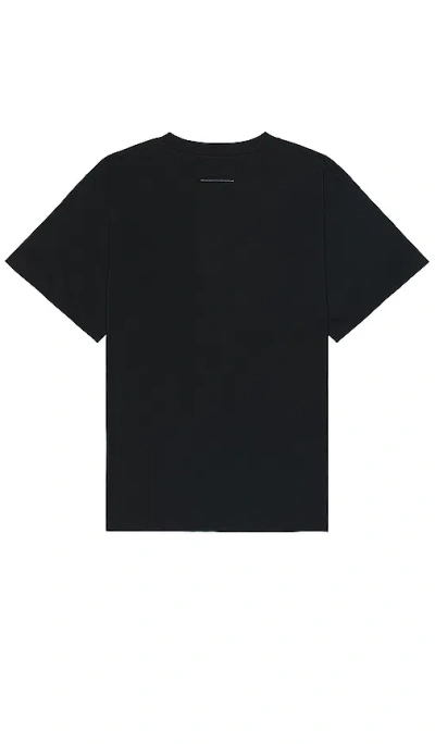 Shop Mm6 Maison Margiela Graphic T-shirt In 黑色