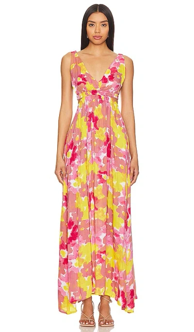 Shop Tiare Hawaii Hope Maxi Dress In Watercolor Dreams Mauve