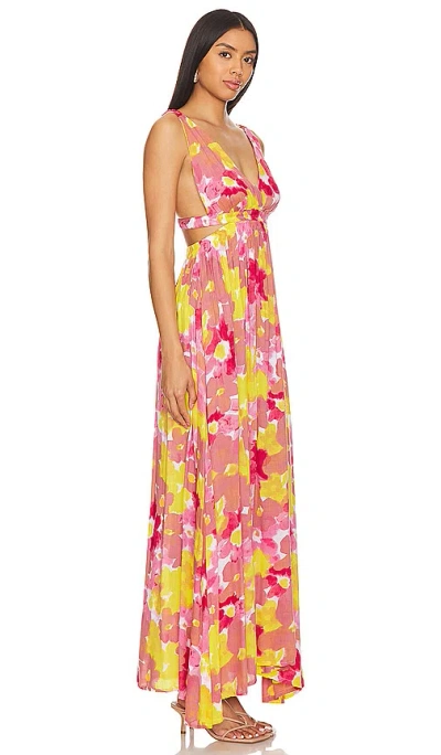 Shop Tiare Hawaii Hope Maxi Dress In Watercolor Dreams Mauve