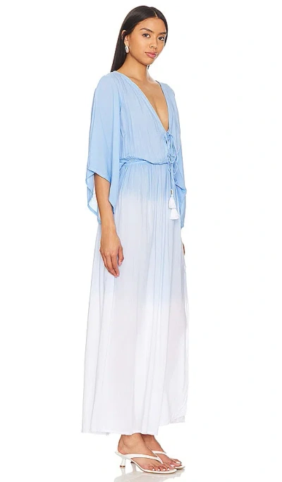 Shop Tiare Hawaii Tallow Maxi Dress In  Sky White Ombre