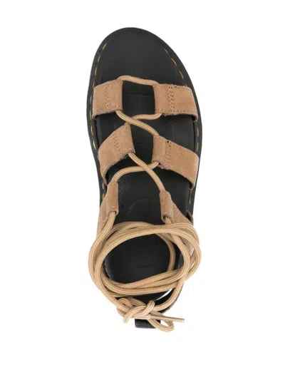 Shop Dr. Martens' Dr. Martens Nartilla Nabuk Gladiator Sandals In Beige