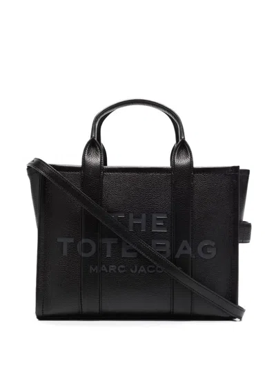 Shop Marc Jacobs The Tote Bag Medium Leather Tote In Black
