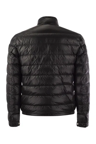 Shop Moncler Acorus - Short Down Jacket In Black