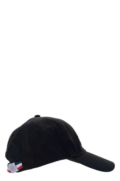Shop Moncler Baseball Cap With Logo In Black