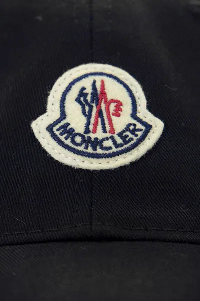 Shop Moncler Baseball Cap With Logo In Black