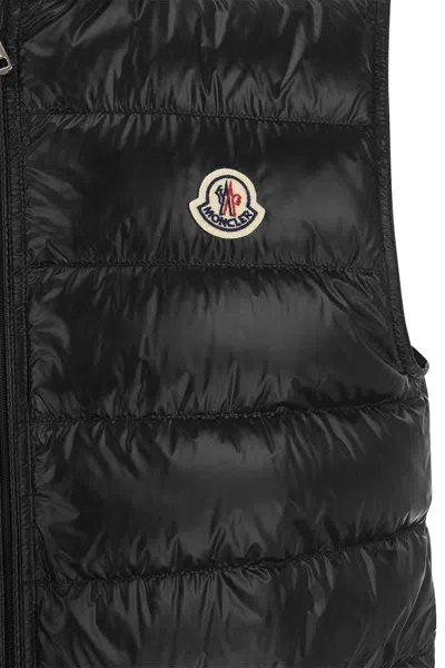 Shop Moncler Gui - Padded Down Waistcoat In Black