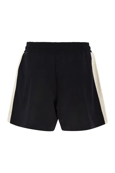 Shop Moncler Jersey Shorts In Navy