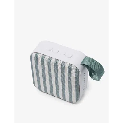 Shop Sunnylife Olive The Vacay Stripe-print Portable Travel Speaker